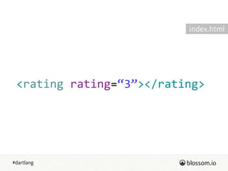 #dartlang
<rating  rating=“3”></rating>  
index.html
 