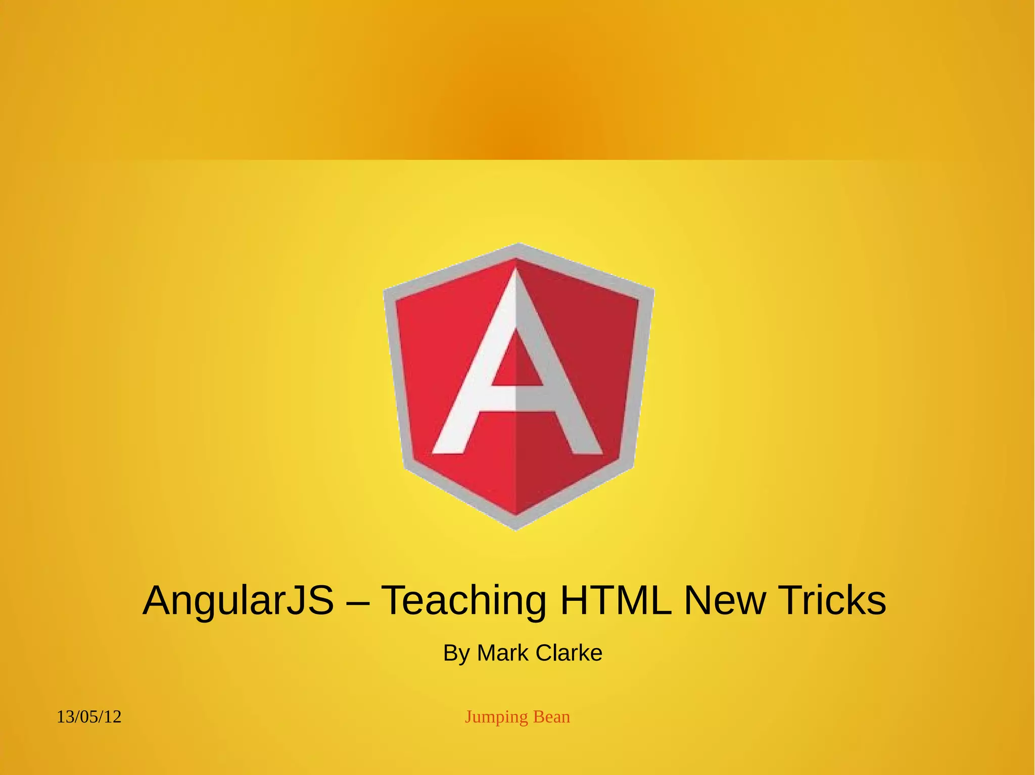 Introduction to AngularJS | PPT