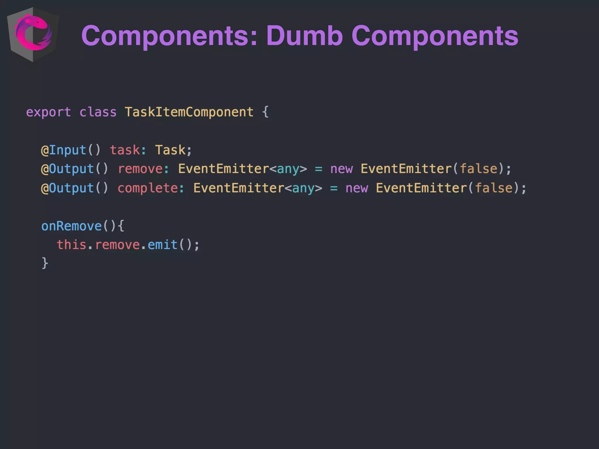 Components: Dumb Components 