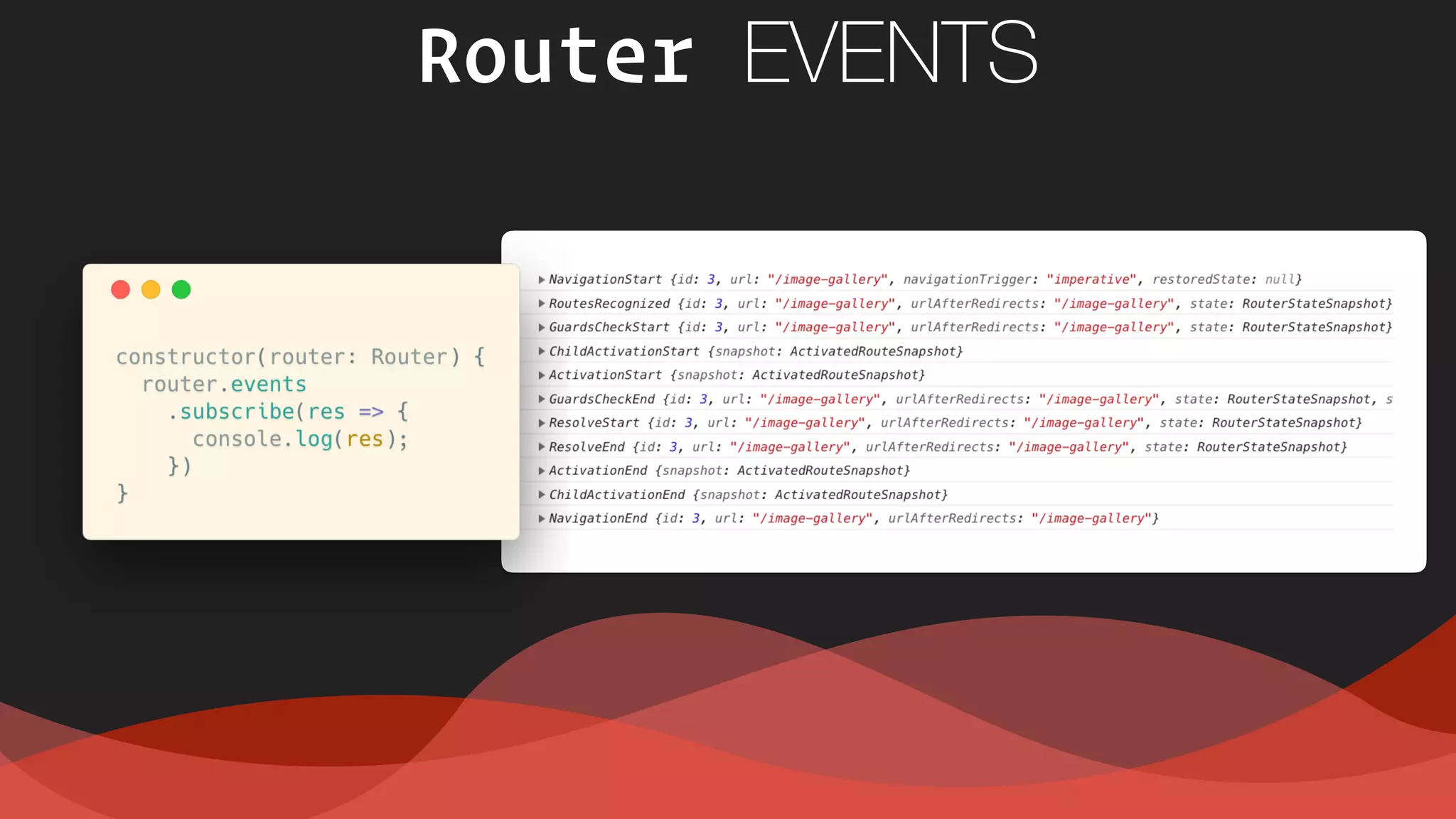 Router EVENTS
 
