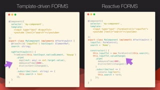 Reactive FORMSTemplate-driven FORMS
 