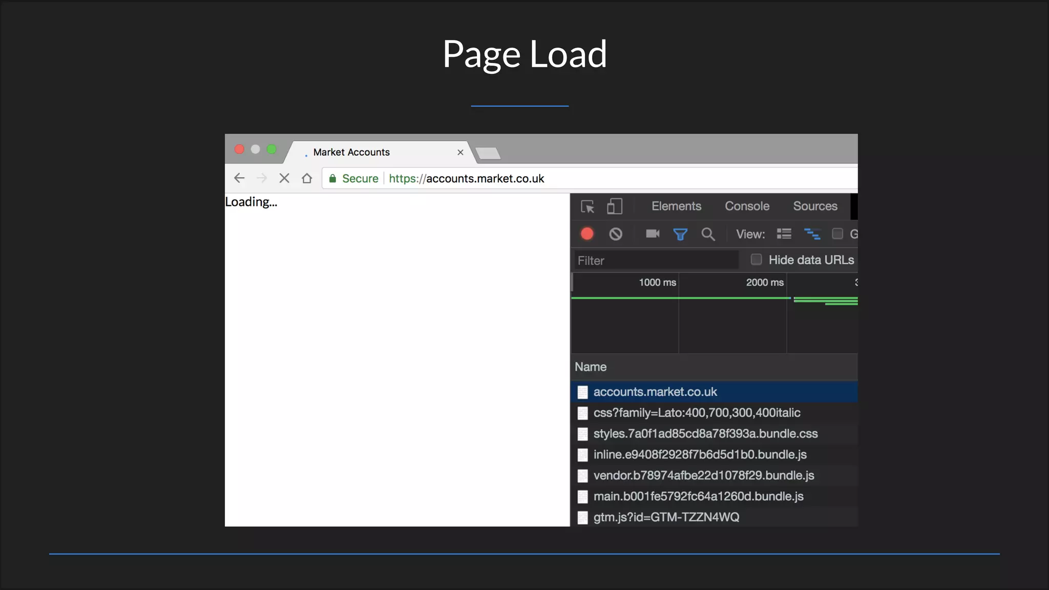 Page Load
 