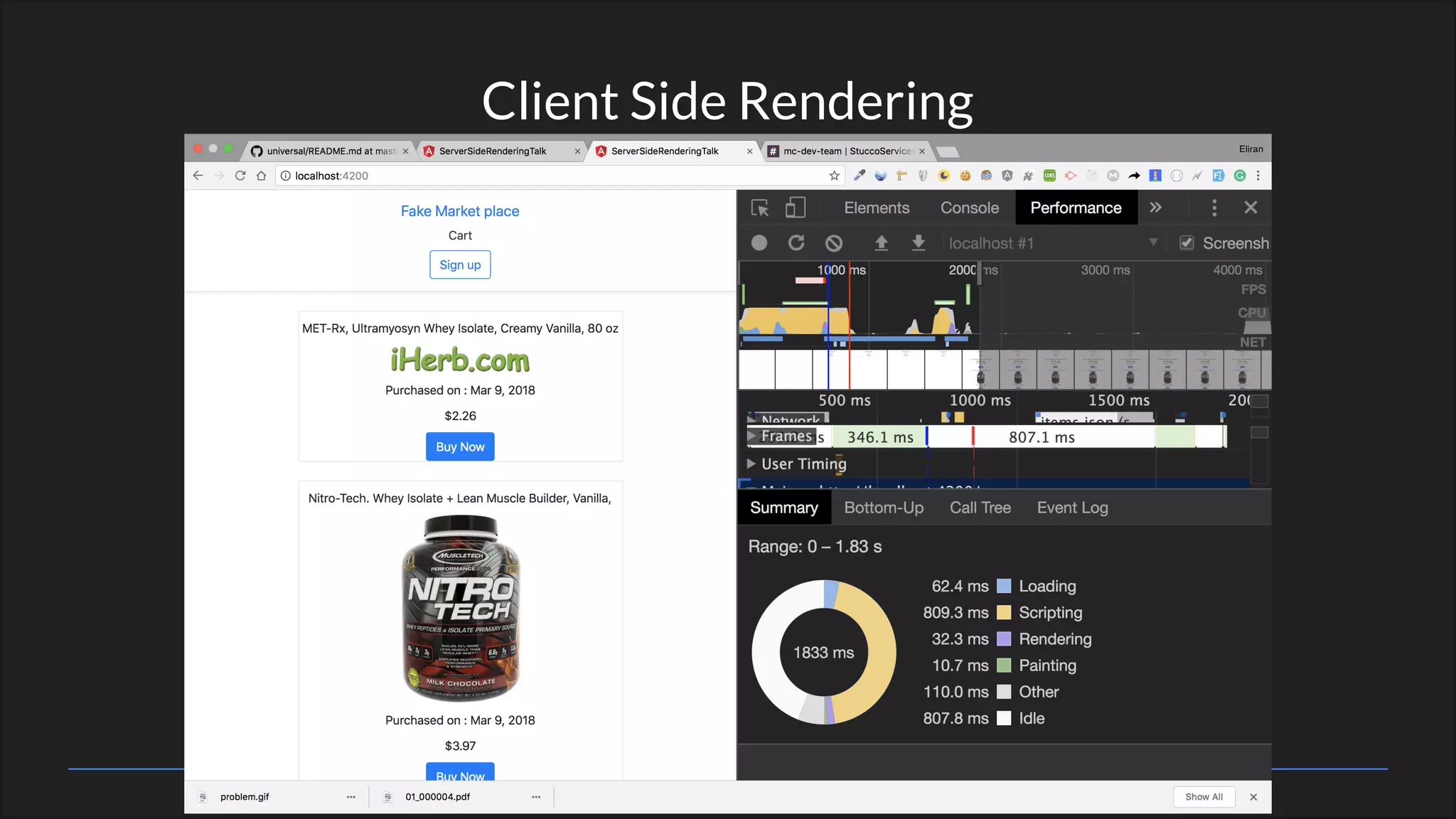 Client Side Rendering
 