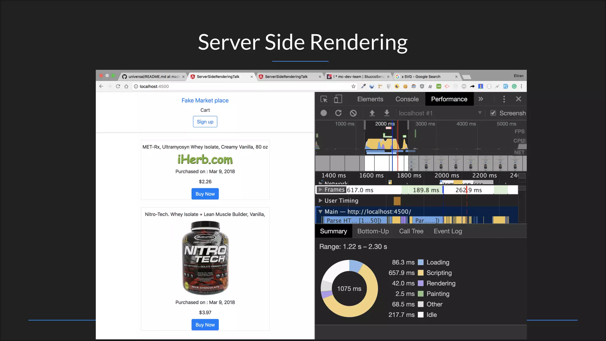 Server Side Rendering
 