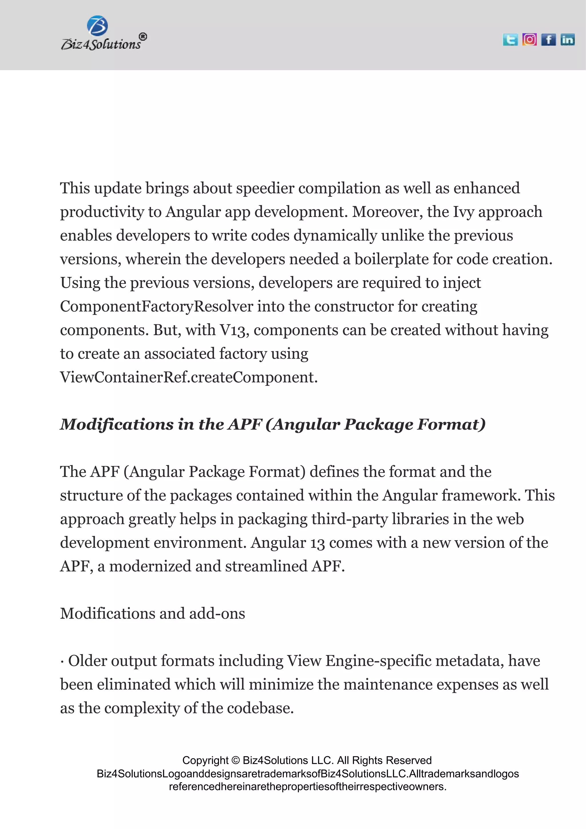 Angular 13 noteworthy add ons, enhancements, and modifications | PDF ...