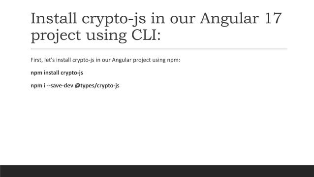 Angular 17 Encrypting Decrypting Data With Cryptojs Angular 17 Angular 17 Encrypting Decrypting Data With Cryptojs Angular 17