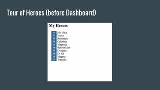 Tour of Heroes (before Dashboard)
 