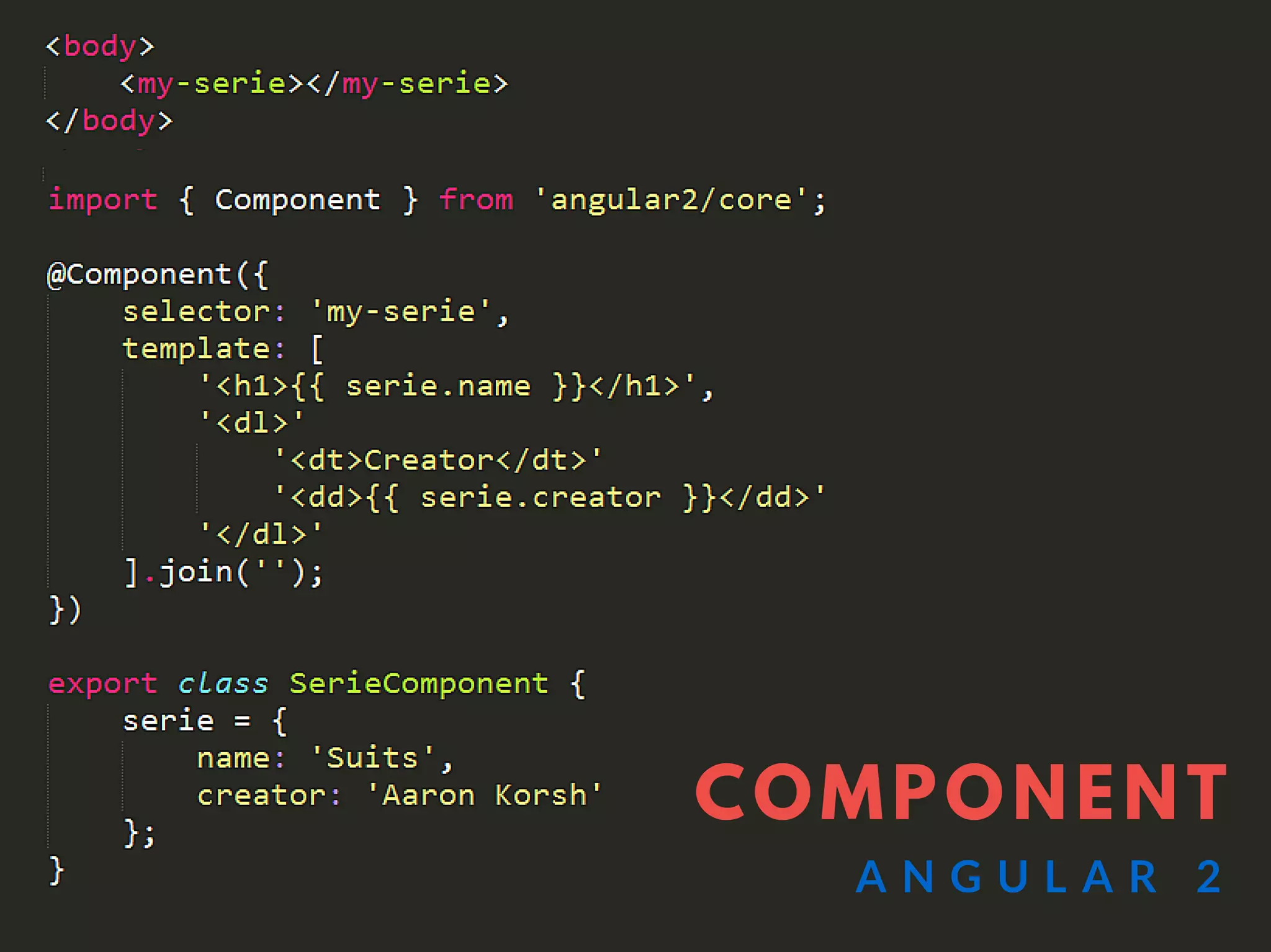 COMPONENT
A N G U L A R 2
 