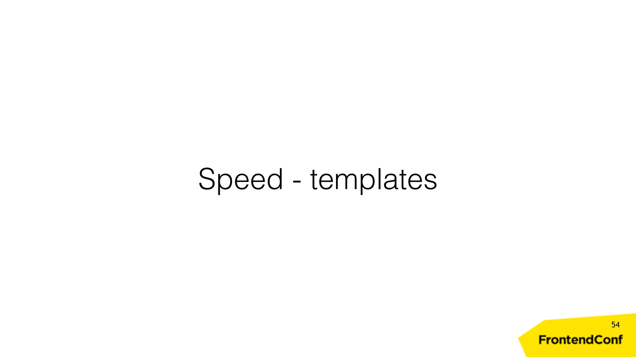 Speed - templates 54 