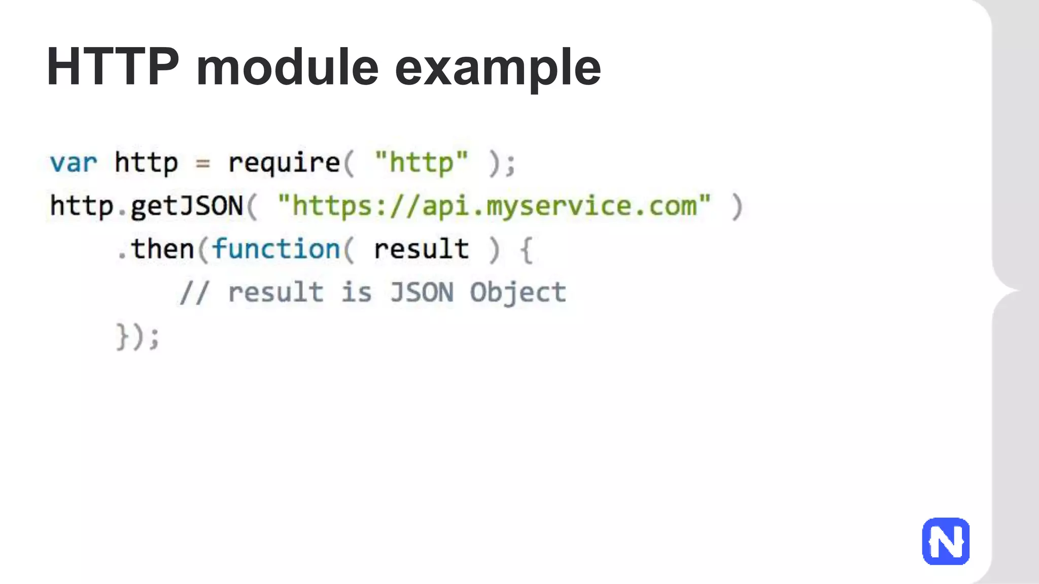 HTTP module example
 