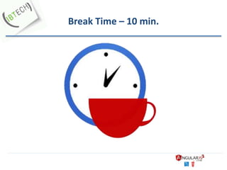 Break Time – 10 min.
 