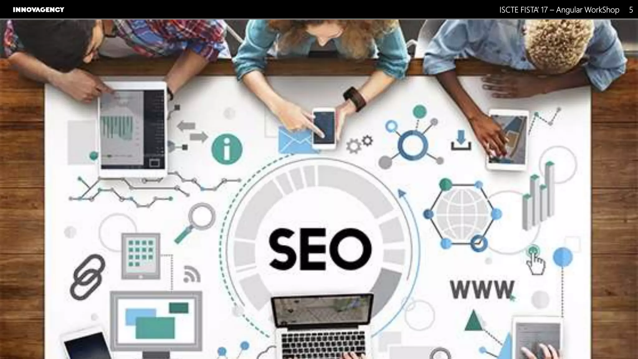 Nome do Documento / Cliente / 13.03.17 / 55ISCTE FISTA’ 17 – Angular WorkShop
Este documento é propriedade intelectual de Innovagency, não podendo ser alterado ou usado para outro fim, a não ser o previamente acordado, sem autorização da mesma.
 