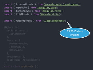 ES 2015 class
imports
 