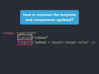 How to maintain the template
and components updated?
 