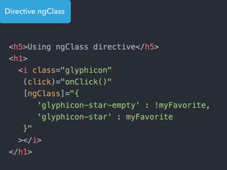 Directive ngClass
 