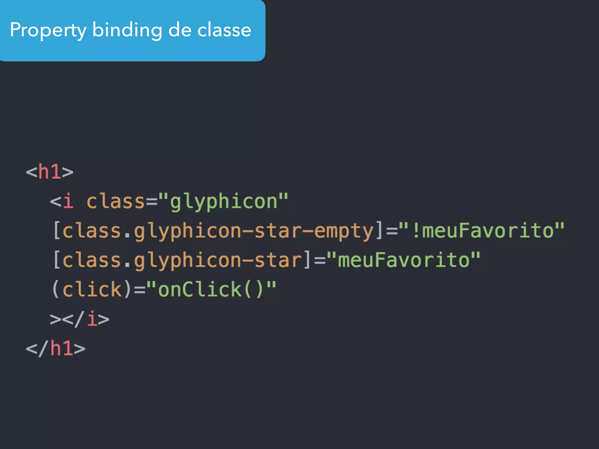 Property binding de classe
 