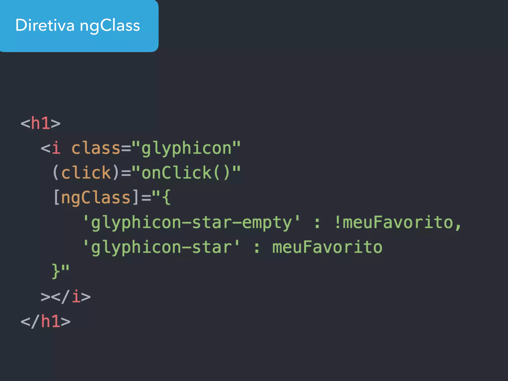 Diretiva ngClass
 