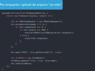 Por enquanto: upload de arquivo "na mão"
 