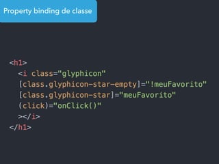 Property binding de classe
 