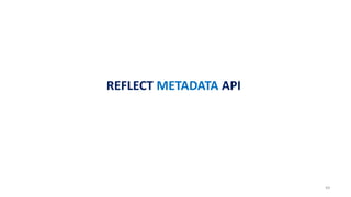 REFLECT METADATA API
69
 