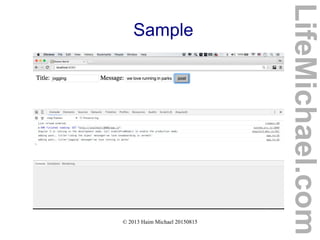 © 2013 Haim Michael 20150815
Sample
LifeMichael.com
 
