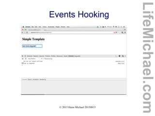 © 2013 Haim Michael 20150815
Events Hooking
LifeMichael.com
 