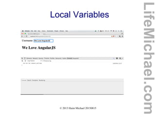 © 2013 Haim Michael 20150815
Local Variables
LifeMichael.com
 