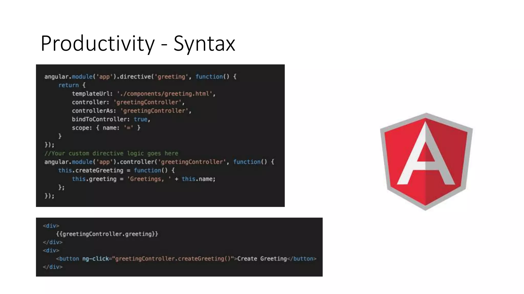 Productivity - Syntax
 