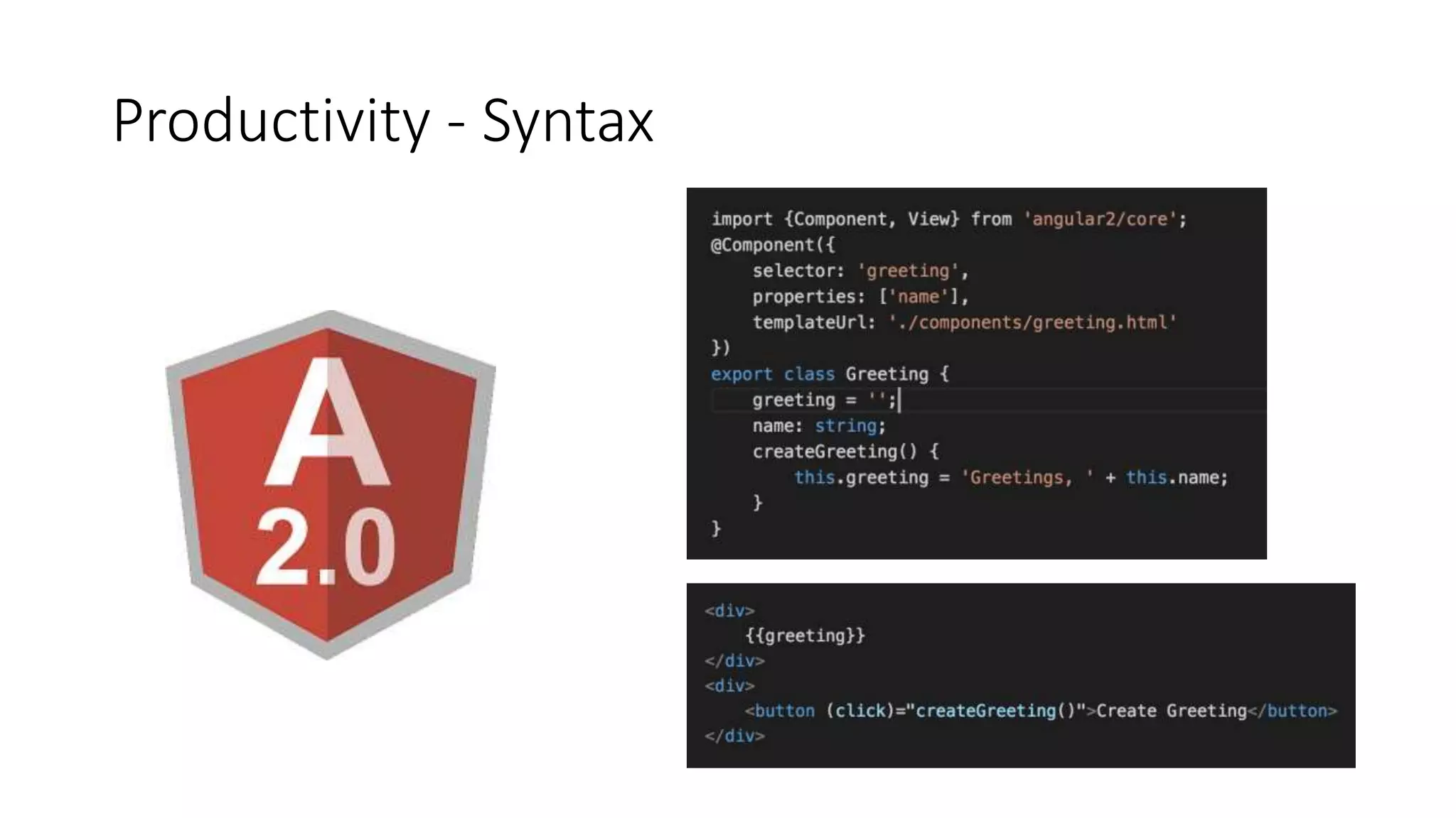 Productivity - Syntax
 