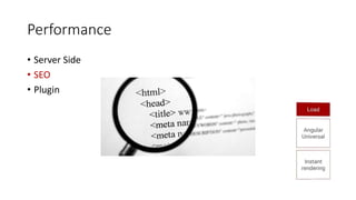 Performance
• Server Side
• SEO
• Plugin
 