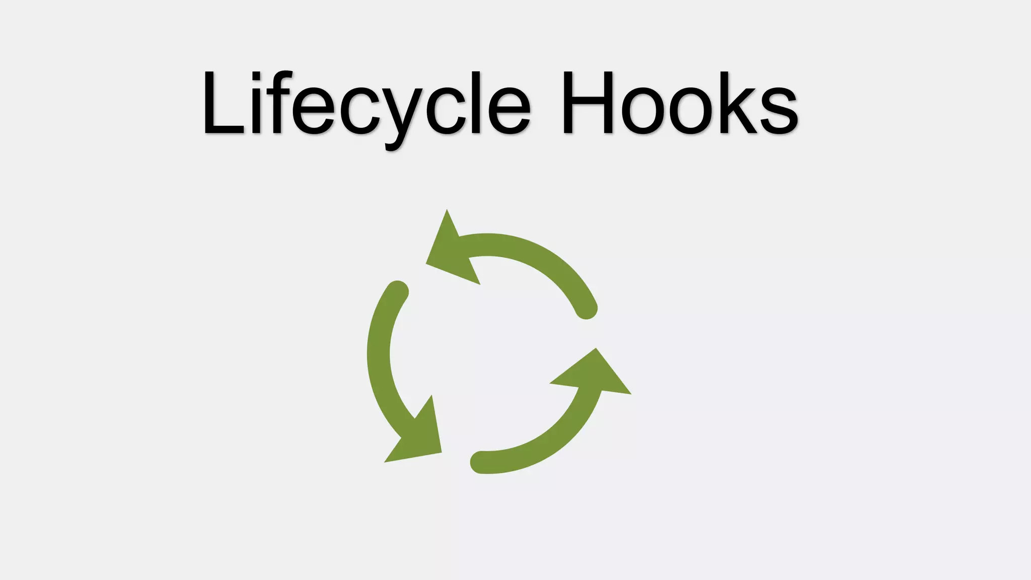 Lifecycle Hooks
 
