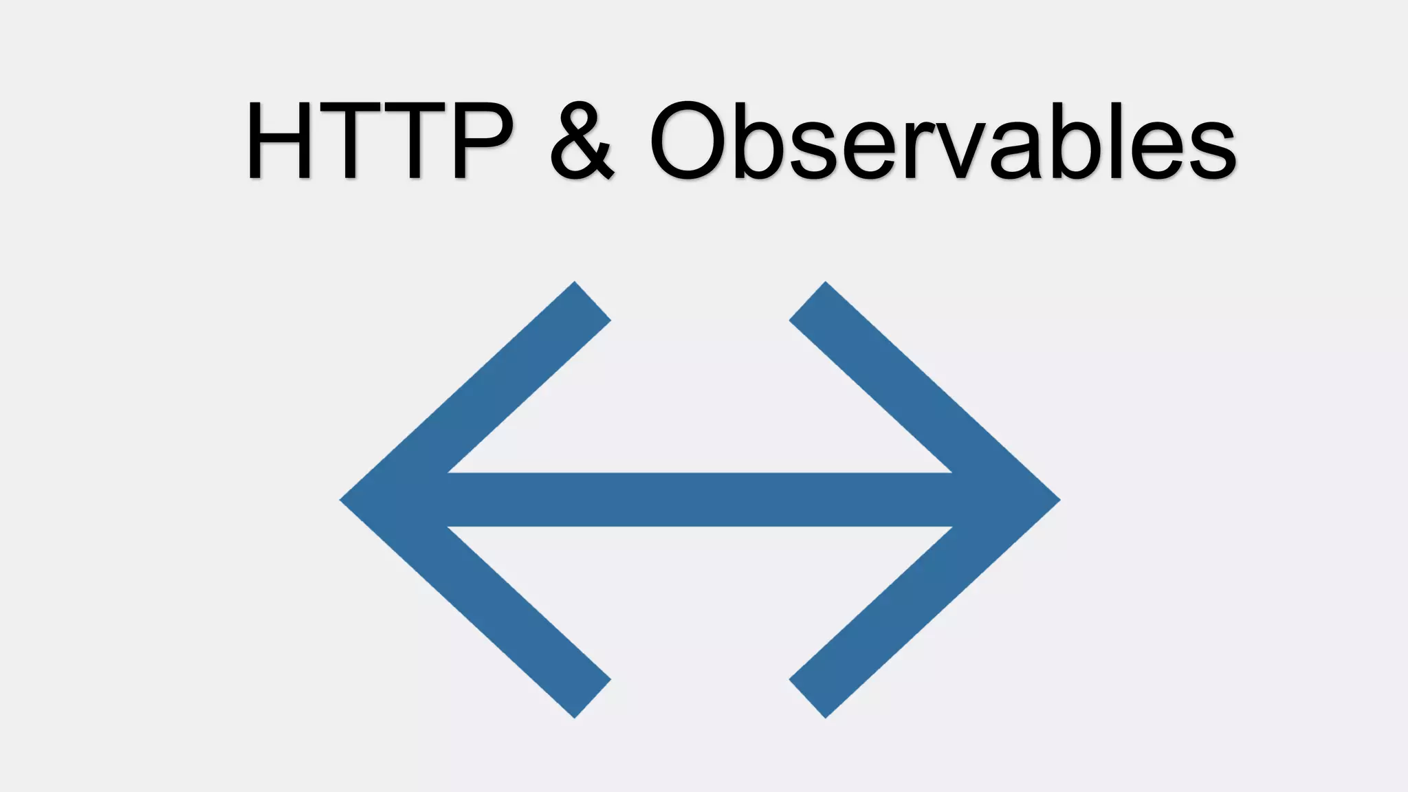 HTTP & Observables
 