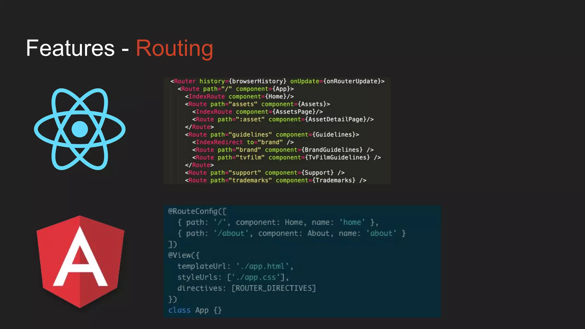 Features - Routing
 