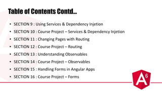 Angular 6 - The Complete Guide | ODP