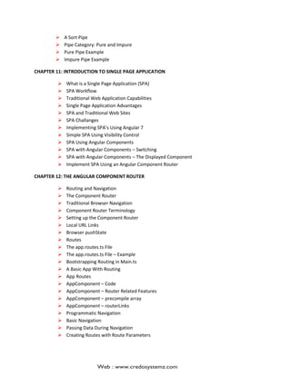 Angular 7 training_topics | PDF