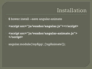 Angular animate | PPT