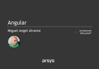 Miguel Angel Alvarez
Angular
@midesweb
@EscuelaIT
 