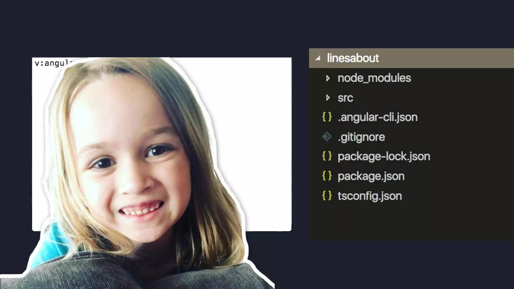 Agora sim, um projeto simples para começar!
#pracegover: Imagem do terminal
executando o comando ng new linesabout --
minimal. Que mostra que a ferramenta tem a
opção que pode gerar um projeto mais
simples para inicio de estudos com apenas 2
pastas 10 arquivos.
 