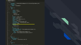 Imagem do .angular-cli.json.
A mostra a propriedade “prefix” com valor
“app” indicando o prefixo do seletor dos
componentes que serão gerados usando a
CLI
 