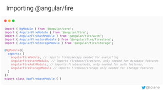 Creating real time applications with Angular and Firebase | PDF