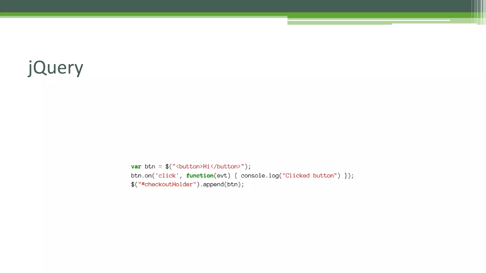 jQuery 