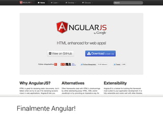 Finalmente Angular!
 