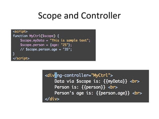 Scope and Controller

 