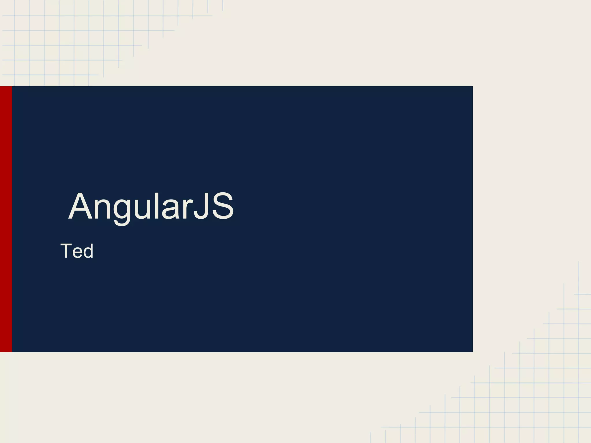 AngularJS
Ted