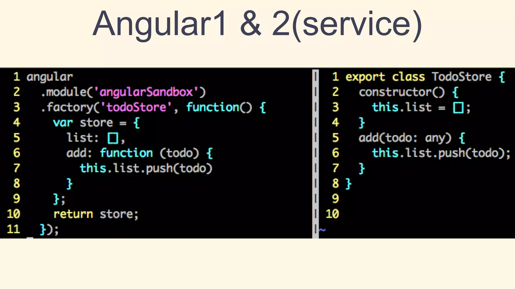 Angular1 & 2(service)
 