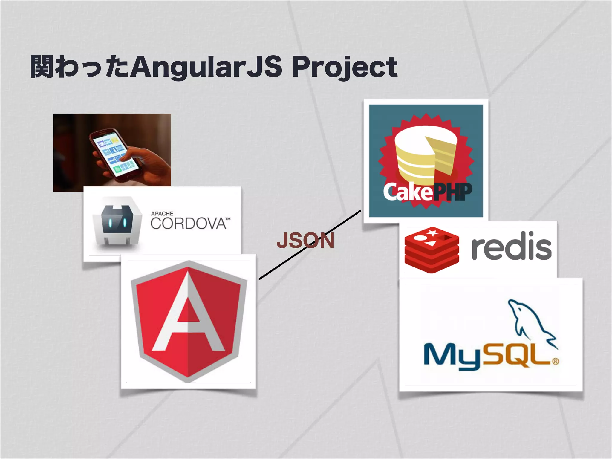 関わったAngularJS Project
JSON
 