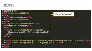 EXEMPLO
Parte “declarativa”
 