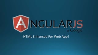 HTML Enhanced For Web App!
 