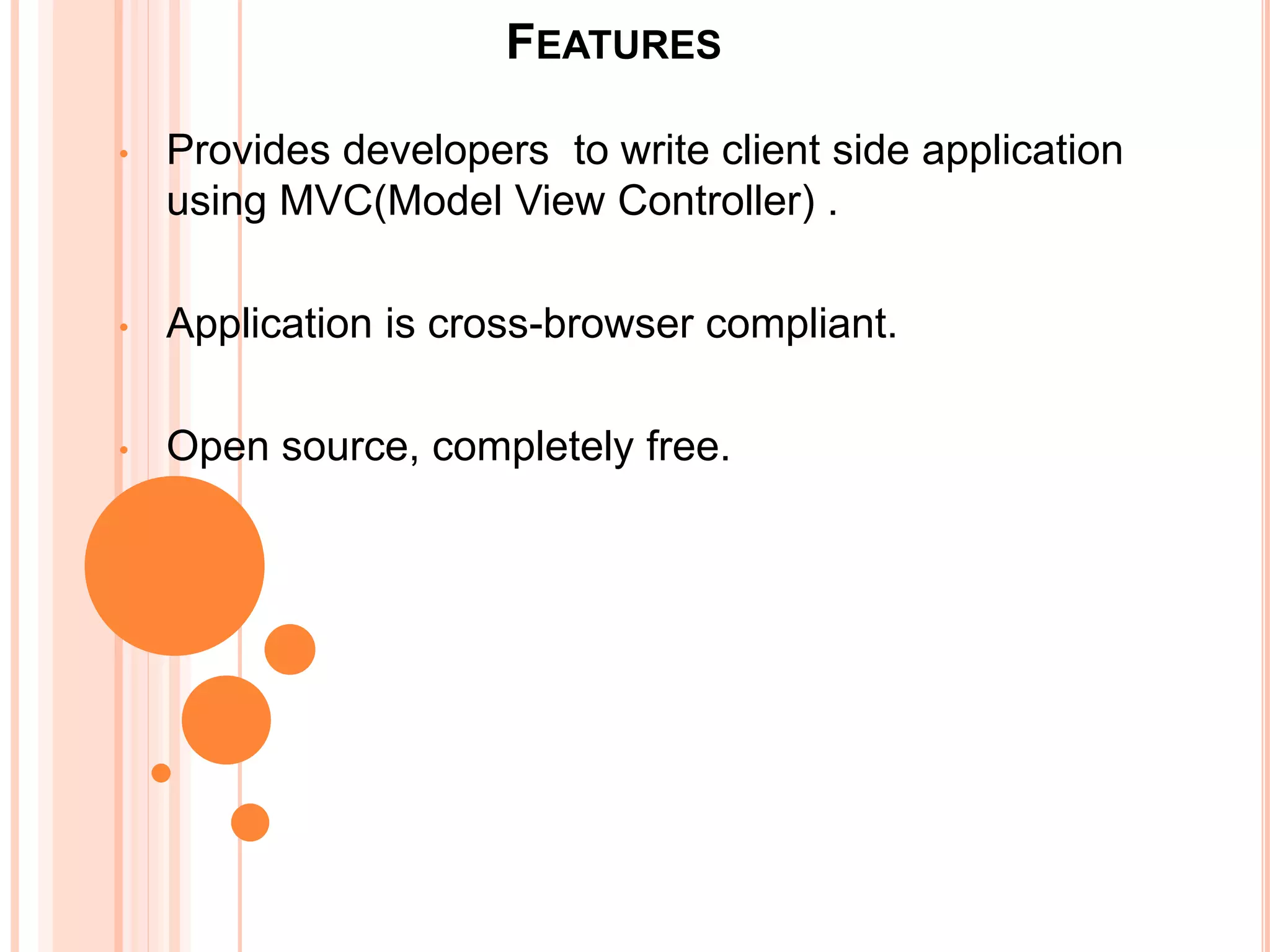 CORE FEATURES
 