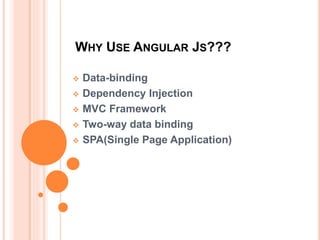 Example of Two Way Data Binding:
 